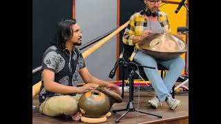 Wonderful Hang pan and Udu Duet Tharuth Sandeepa Rajapaksha with Enrico Lenzin [upl. by Favianus]