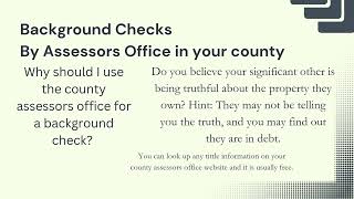 Shorts Video of Assessors Office Background Check Part two [upl. by Antons24]