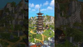 Minecraft Japanese Pagoda  timelapse build amp tutorial [upl. by Ahsenaj]