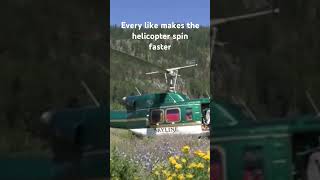 Every like makes the helicopter spin faster memes helicopter shorts aviation [upl. by Anawaj]