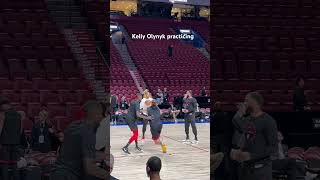 Kelly Olynyk before the preseason game in Montreal [upl. by Aitas]