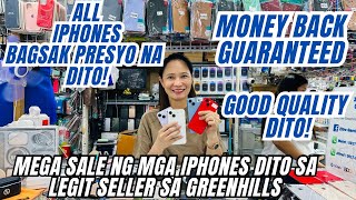 BAGSAK PRESYO NA DITO SA LEGIT NA BILIHAN NG IPHONES SA GREENHILLSIPHONE XR1112131415 MAR 2024 [upl. by Ettigdirb]