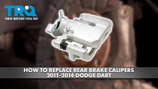 How to Replace Rear Brake Calipers 20112014 Dodge Dart [upl. by Oravla224]