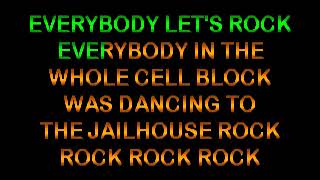 Elvis Presley Jailhouse rock KARAOKE [upl. by Nojram]