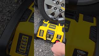 How To Air Up Your Tires With STANLEY FATMAX 1000 Peak Amp Power Station [upl. by Goeselt]