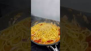 LINGUINE WITH TUNA AND CHERRY TOMATOES shorts asmr [upl. by Lorilee]