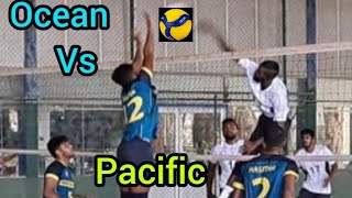 Best Pacific vs Ocean Lanka Mercantile Super League Volleyball at Seeduwa Davisamara 2023 🏐🇱🇰🇱🇰 [upl. by Groeg]