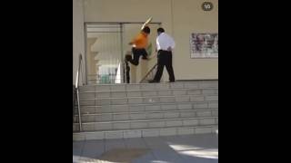 Security Guard Makes Skater Break Arm fyp fypシ゚viral skater skatergirl skateboard skate [upl. by Valenta]