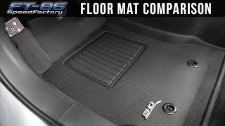 Floor Mats Comparison  FRS BRZ 86 [upl. by Aennaej]