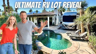 Inside our DREAM RV Lot Full access TOUR  Luxury RV living [upl. by Byran]