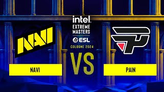 NAVI vs paiN  IEM Cologne 2024  Group A [upl. by Riorsson]