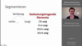 Einführung in die Sprachwissenschaft Thema 8  Morphologie [upl. by Longan39]