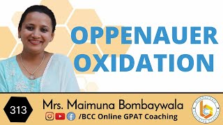 oppenauer oxidation  named reaction [upl. by Vogeley]