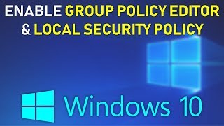 How to Enable GPEDITMSC on Windows 10 HOME 2021 Tutorial [upl. by Lonnard]