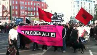 Demo quotWir bleiben allequot 3  Start am Rosenthaler Platz  Walpurgisnacht Berlin 2011 [upl. by Lieberman]