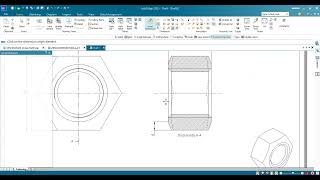 Solid Edge 2023 Zeskantmoer M24 Draft [upl. by Toille]