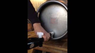 Setting up and tapping a cask of real ale [upl. by Ettennor]