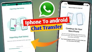 How to transfer whatsapp chat from iphone to android  transfer whatsapp chat iphone to samsung [upl. by Yhtamit857]