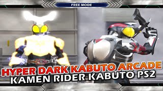 HYPER DARK KABUTO ARCADE MODE  KAMEN RIDER KABUTO 仮面ライダーカブト PS2 [upl. by Edeline552]