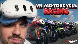 New VR Motorcycle Racing Game [upl. by Klug187]