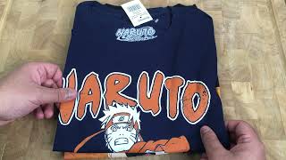 Naruto Mens Uzumaki Anime Graphic Tees Shirts Unboxing [upl. by Jillie225]