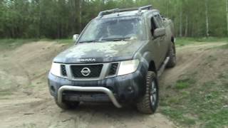 Navara D40  Pathfinder R51  test of new tires MT [upl. by Adlare]