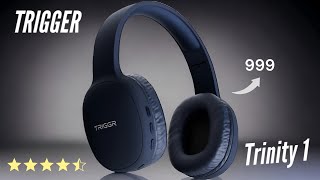 Unboxing And Details Review TRIGGER Trinity 1 Blutooth Headphone 🎧 [upl. by Bradman]