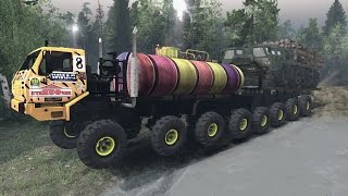 SpinTires обзор мода  Краз 16 х16 [upl. by Ditzel95]