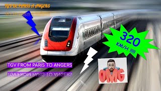 Speed 320 kmph  OMG  TGV ride at France [upl. by Mufinella]