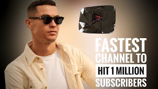 Cristiano Ronaldo YouTube channel becomes fastest to hit 1 million Subscribers [upl. by Luce]