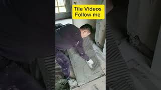 Tile work homeconstructionvideos viralshorts diy [upl. by Bayer]