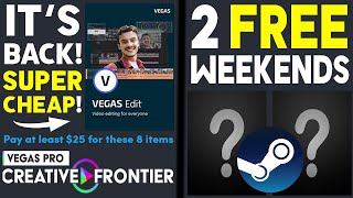 AWESOME Vegas Pro Humble Bundle is BACK  Get VEGAS PRO SUPER CHEAP  2 FREE Steam Game Weekends [upl. by Hairahcez]