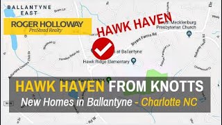 Ballantyne New Construction Homes  Hawk Haven in Charlotte NC [upl. by Arlo]