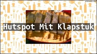 Recipe Hutspot Mit Klapstuk [upl. by Idona]