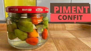 Piment confit maison  Très bonne conservation [upl. by Semajwerdna]