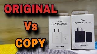 Samsung 25W Original Adapter Vs Samsung 25W Copy Adapter [upl. by Zennie534]