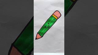 How to Draw Pencil ✏️ for Kids drawing shorts [upl. by Nnaeilsel159]