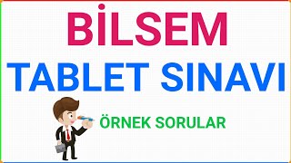 Bilsem Tablet Sınavı  Genel Yetenek  Örnek Sorular  MEB [upl. by Llerrud]