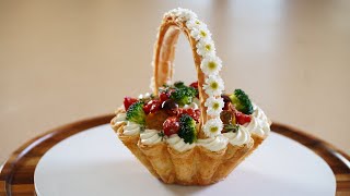 Savory Mille Feuille Basket – Bruno Albouze [upl. by Leuams804]