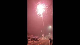 Waipahu Hawaii New Years fireworks midnight 2022 to 2023 [upl. by Cioban]