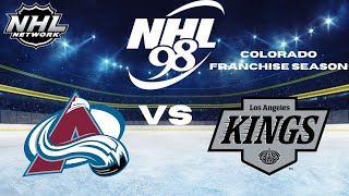 EA NHL 98 Colorado Franchise Ep 12 Regular Season  LOS ANGELES [upl. by Resa194]