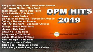 OPM hits 2019 New Tagalog Love Songs Playlist featuring December Avenue Moira Dela Torre [upl. by Murrell411]