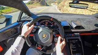 2023 Lamborghini Huracan Tecnica  POV Canyon Blast Binaural Audio [upl. by Harold]