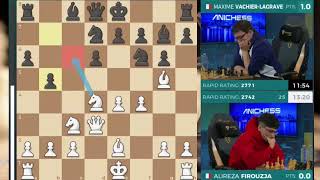 Maxime Vachier Lagrave vs Alireza Firouzja  CCT Finals 2023  R5  G2 [upl. by Palestine611]