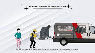 Nouveau système de démonstration Autolaveuses Numatic [upl. by Eirahcaz969]