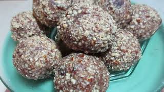 Balls with dates and almonds  Kuglice sa urmama i bademom [upl. by Verina]