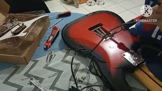 Installing Prewired Pickguard HH Pickups w Coil Splitting [upl. by Erme]