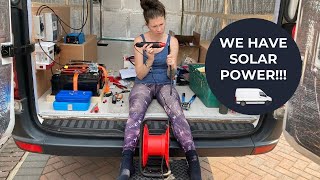 DIY Camper Solar Setup amp 12V Battery Wiring  UK Van Conversion Electrics [upl. by Ratha]