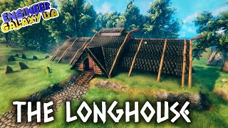 Timelapse  Longhouse Як побудувати великий будинок вікінгів з каміном Valheim [upl. by Ayahsal]