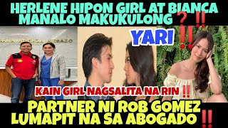 PARTNER NI ROB GOMEZ LUMAPIT NA SA ABOGADO‼️ HIPON GIRL AT BIANCA MANALO MAKUKULONG❓‼️ [upl. by Sisson]